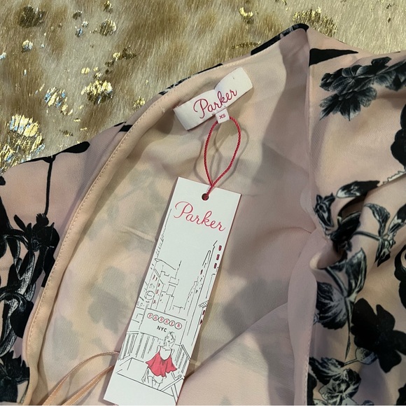 NWT Parker XS Pure Paradise One-Shoulder Pink Mini Dress. Retail price: $348.00 - Picture 4 of 10